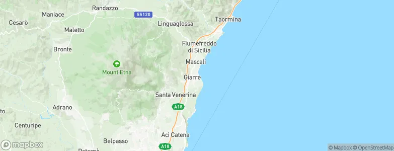 Riposto, Italy Map