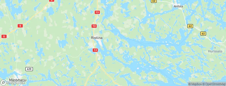 Ristiina, Finland Map