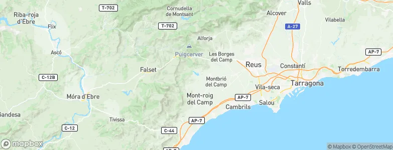 Riudecanyes, Spain Map
