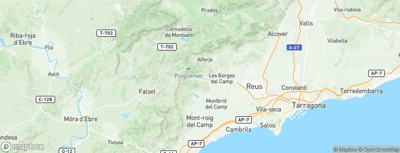 Riudecols, Spain Map