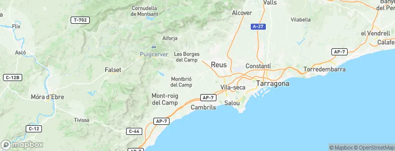 Riudoms, Spain Map