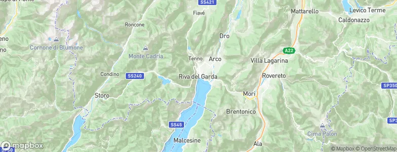 Riva del Garda, Italy Map
