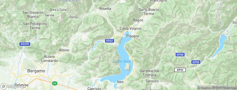 Riva di Solto, Italy Map