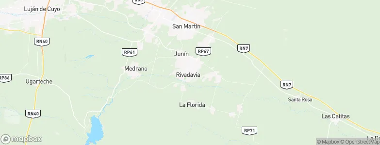 Rivadavia, Argentina Map