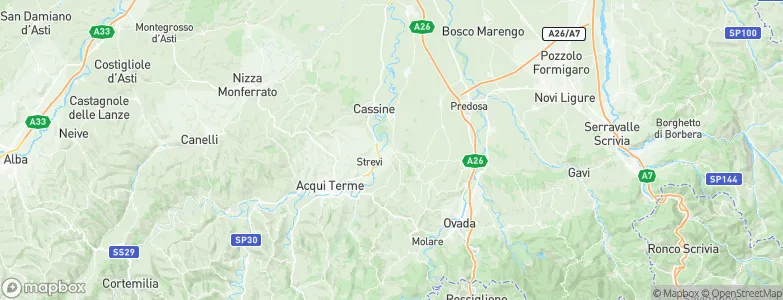 Rivalta Bormida, Italy Map