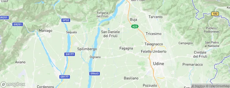 Rive d'Arcano, Italy Map