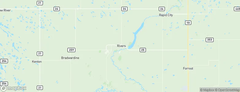 Rivers, Canada Map