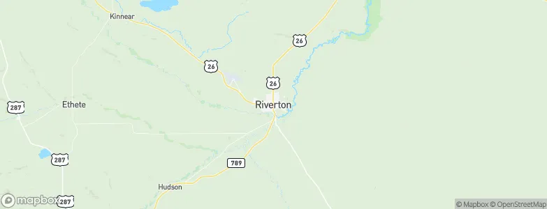 Riverton, United States Map
