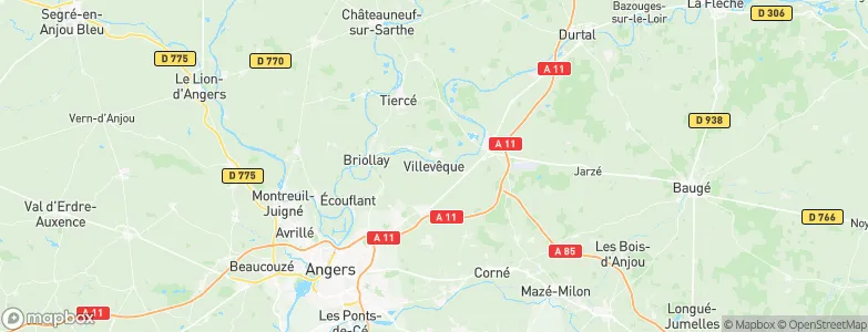 Rives-du-Loir-en-Anjou, France Map