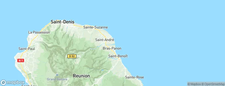 Rivière du Mât les Bas, Réunion Map