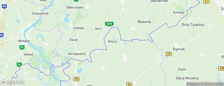 Riđica, Serbia Map