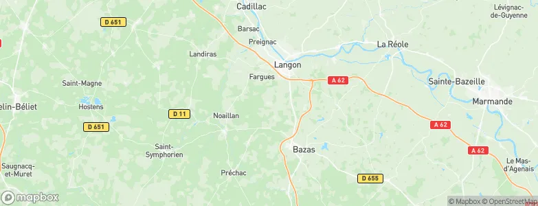Roaillan, France Map