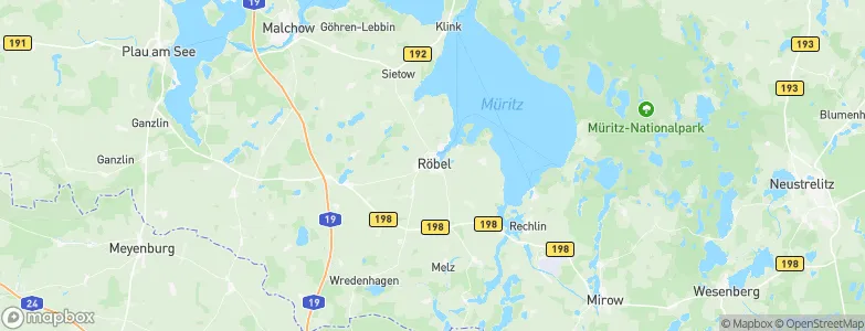 Röbel, Germany Map