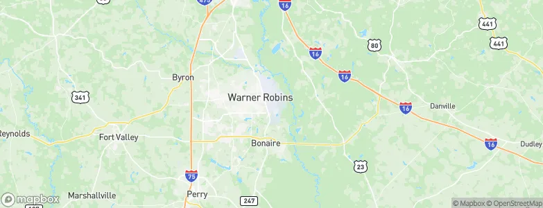 Robins Air Force Base, United States Map