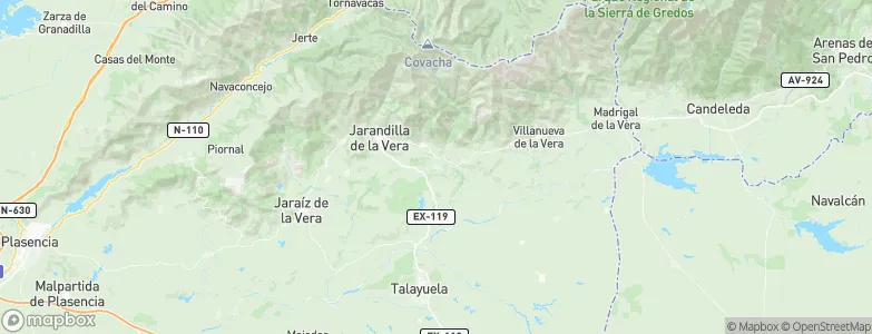 Robledillo de la Vera, Spain Map