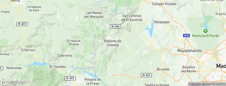 Robledo de Chavela, Spain Map