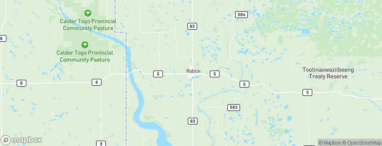 Roblin, Canada Map