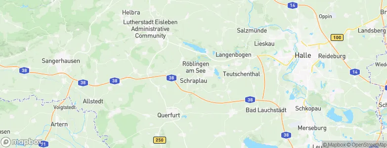 Röblingen am See, Germany Map