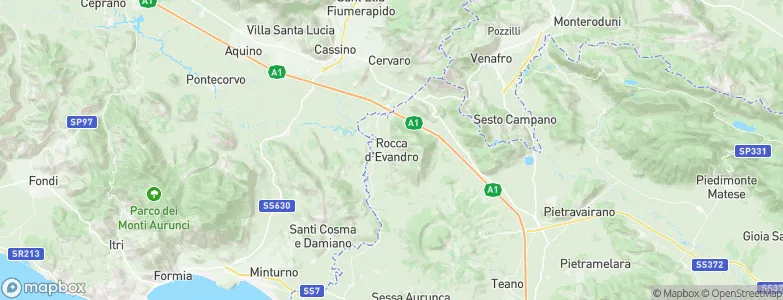 Rocca d'Evandro, Italy Map
