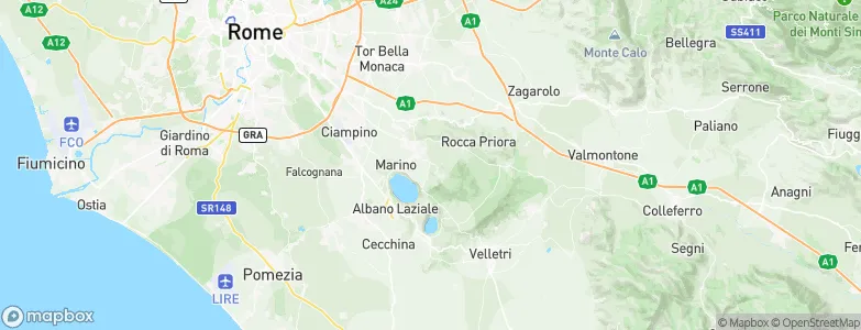 Rocca di Papa, Italy Map