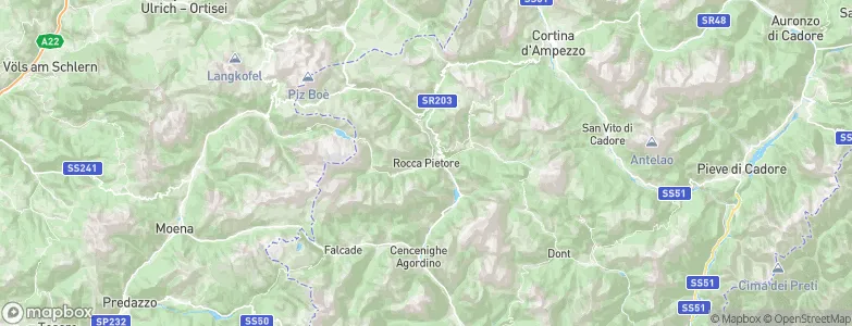 Rocca Pietore, Italy Map
