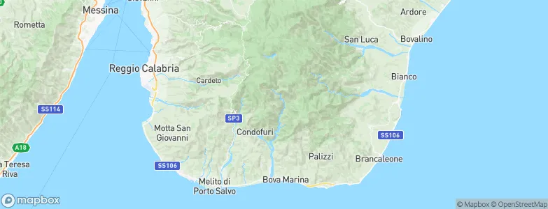 Roccaforte del Greco, Italy Map