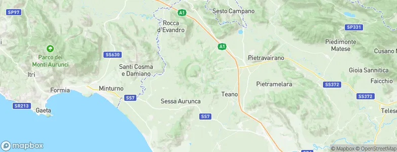 Roccamonfina, Italy Map