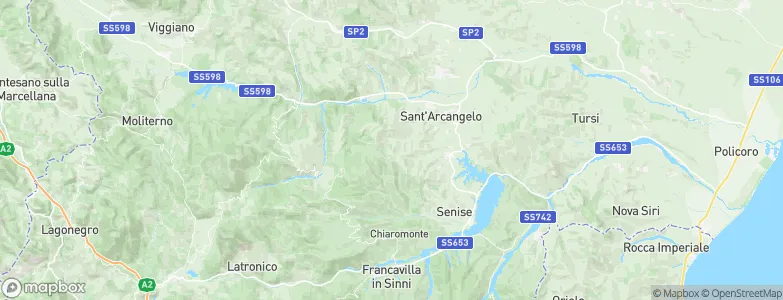 Roccanova, Italy Map