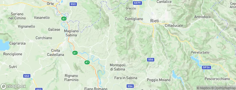 Roccantica, Italy Map