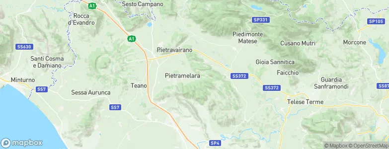Roccaromana, Italy Map