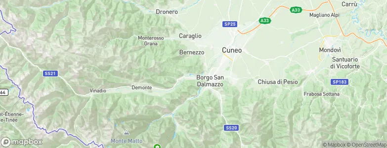 Roccasparvera, Italy Map