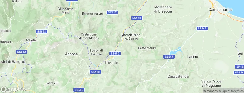 Roccavivara, Italy Map