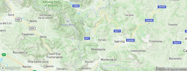 Rocchetta a Volturno, Italy Map