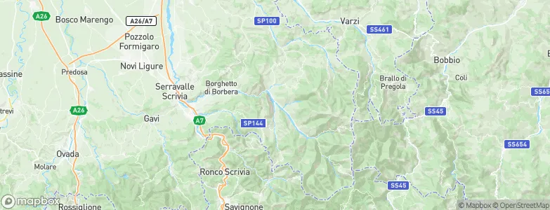 Rocchetta Ligure, Italy Map