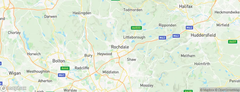 Rochdale, United Kingdom Map