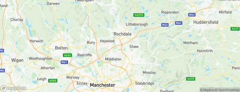Rochdale, United Kingdom Map