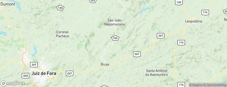 Rochedo de Minas, Brazil Map