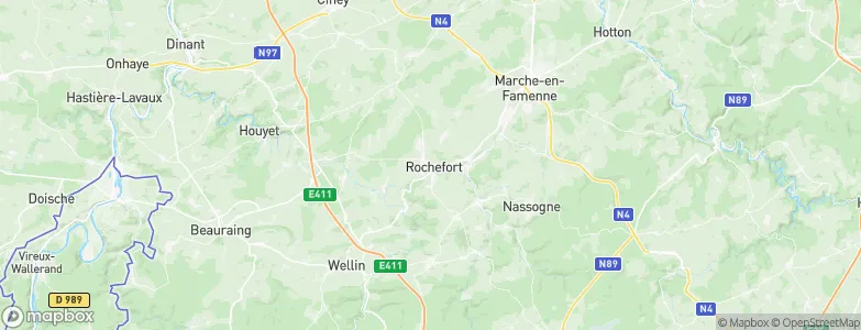 Rochefort, Belgium Map