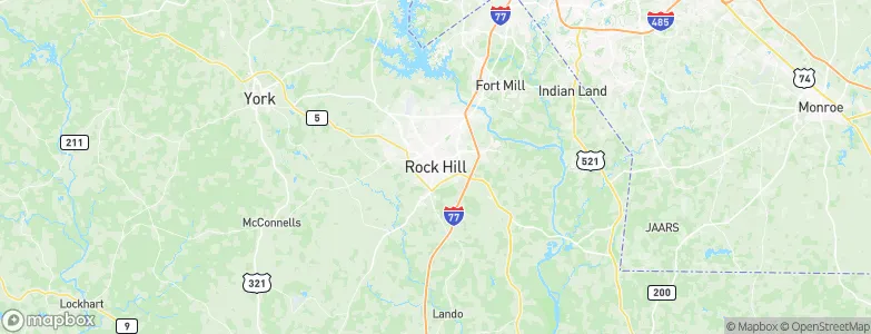 Rock Hill, United States Map