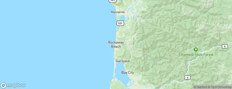 Rockaway Beach, United States Map