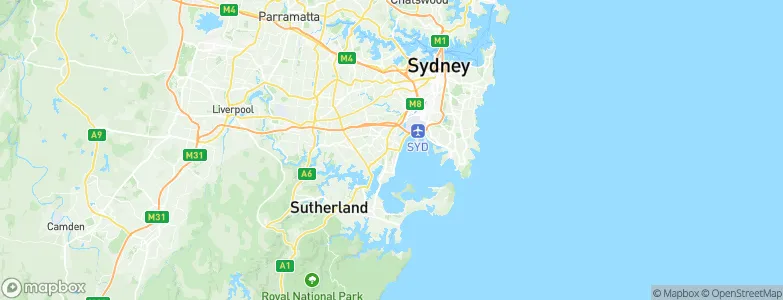 Rockdale, Australia Map