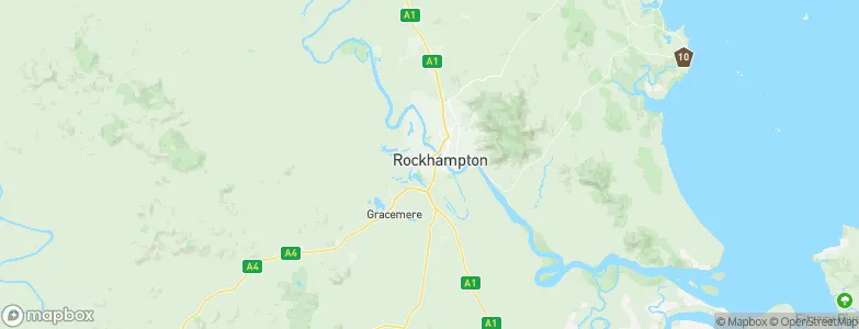 Rockhampton, Australia Map