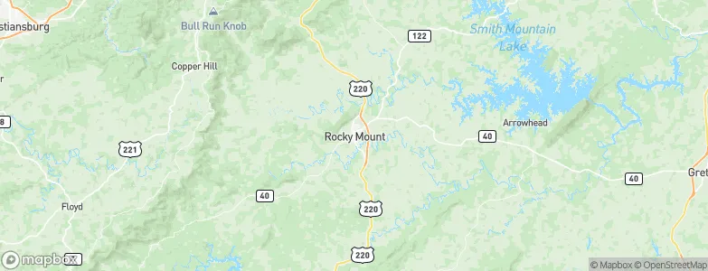 Rocky Mount, United States Map