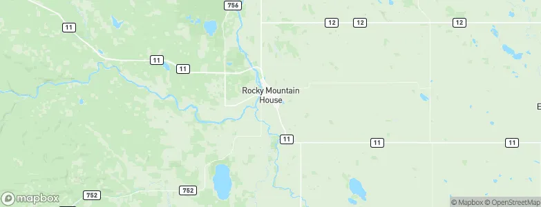 Rocky Mountain House, Canada Map