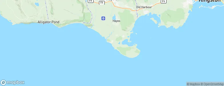 Rocky Point, Jamaica Map