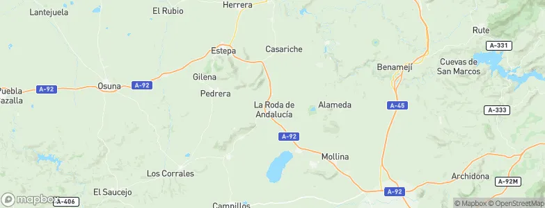 Roda de Andalucía, La, Spain Map