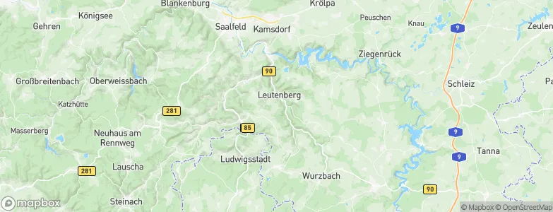 Roda, Germany Map