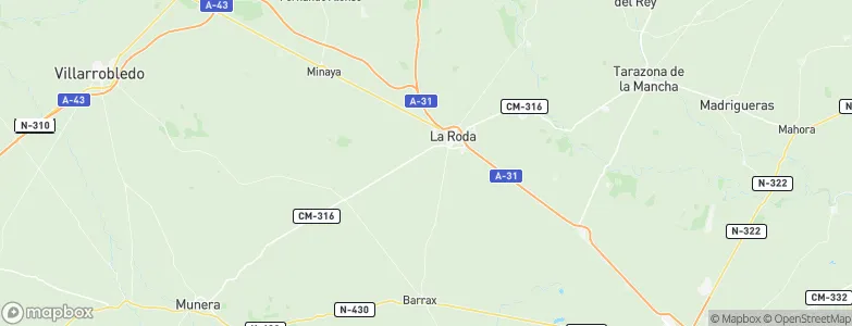 Roda, La, Spain Map