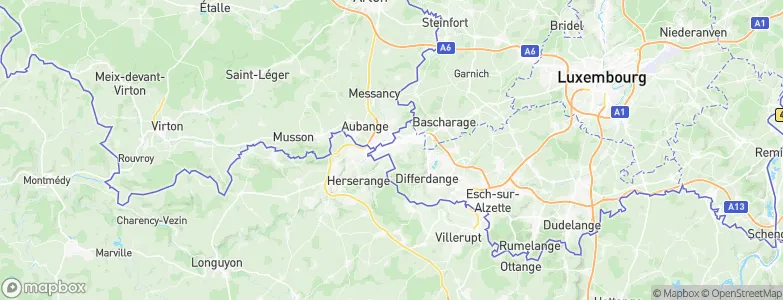 Rodange, Luxembourg Map