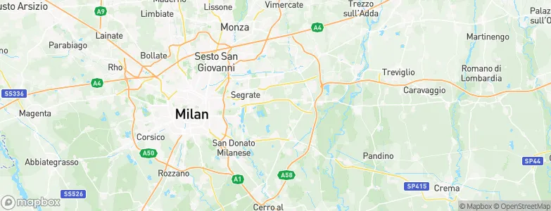 Rodano, Italy Map